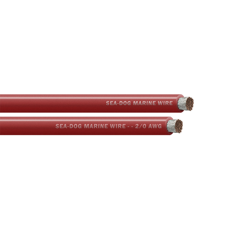 Sea-Dog 2/0 AWG Red Battery Cable - 25 Feet