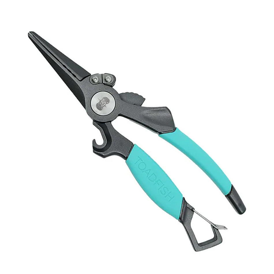 Toadfish Elite Series Pliers - Saltwater-Resistant Fishing Pliers with Carbide Braid Cutters and Built-in Bottle Opener
