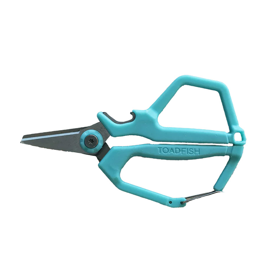 Toadfish Braid Scissors - Multi-Use Fishing Line Cutter with Micro-Serrated Blades and Built-In Bottle Opener