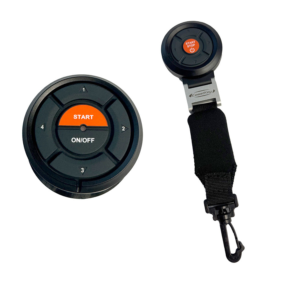 CoastKey Premium Plus Single Mercury Engine Keyless Ignition System with Remote Start and Trim Control