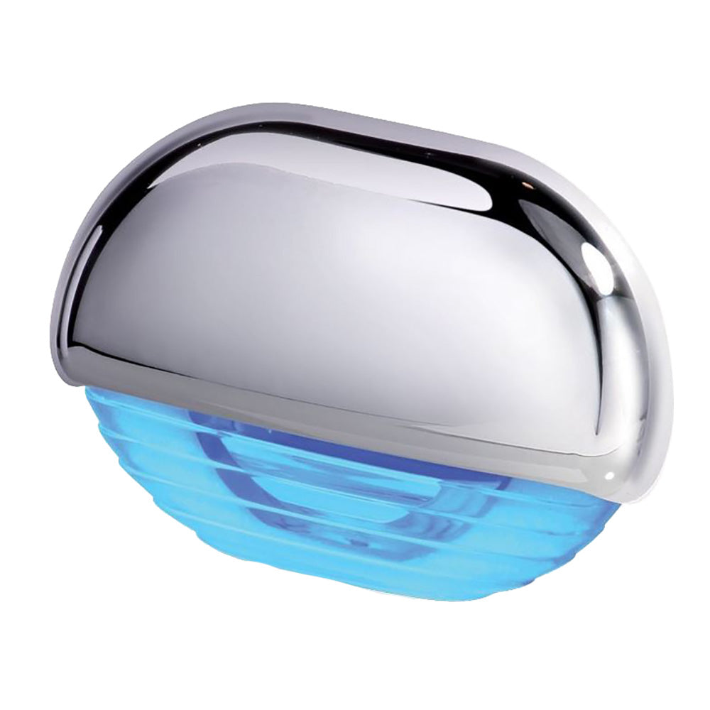 Hella Marine Blue LED Easy Fit Step Light with Polished 315 Stainless Steel Cap