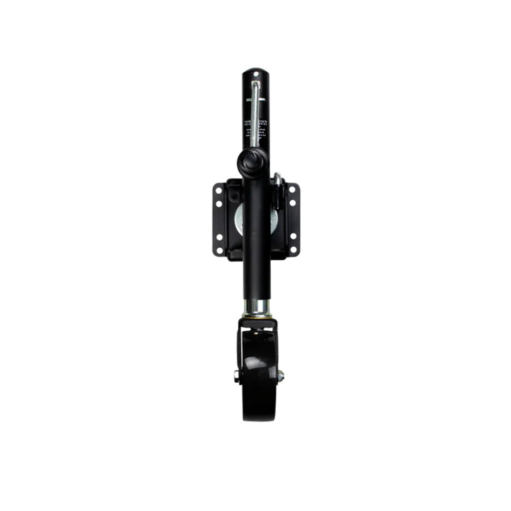 Powerwinch Select Series Jack - 1000lb, Weld-On, Single Wheel, Carbon Black