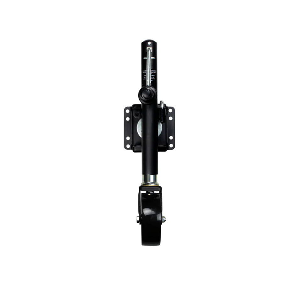 Powerwinch Select Series Jack - 1200lb, Weld-On, Single Wheel, Carbon Black