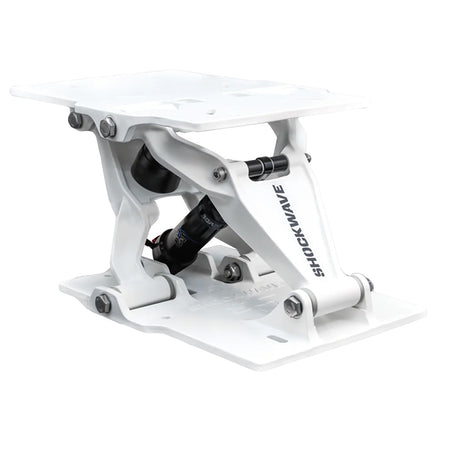 Shockwave Seats S5-LW White Marine Suspension Base with Adjustable Shock