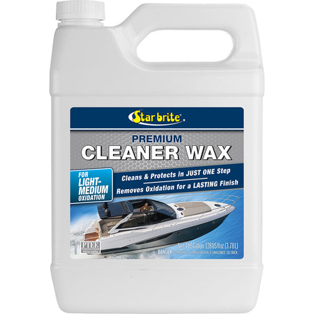 Star brite Premium Cleaner Wax One-Step - 1 Gallon for Marine and Automotive Surfaces