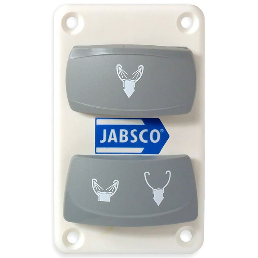 Jabsco Dual Rocker Switch Panel Part 37047-2000 for Quiet Toilets