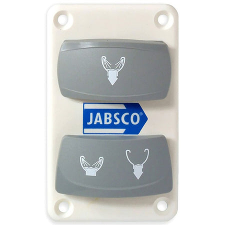 Jabsco Dual Rocker Switch Panel Part 37047-2000 for Quiet Toilets