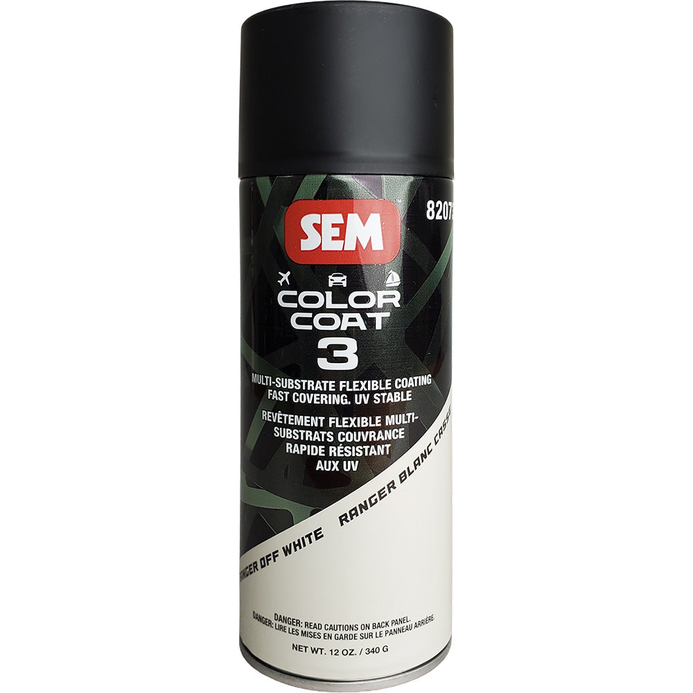 SEM Color Coat 3 Ranger Off-White 12 oz – Flexible and Fade-Resistant Coating