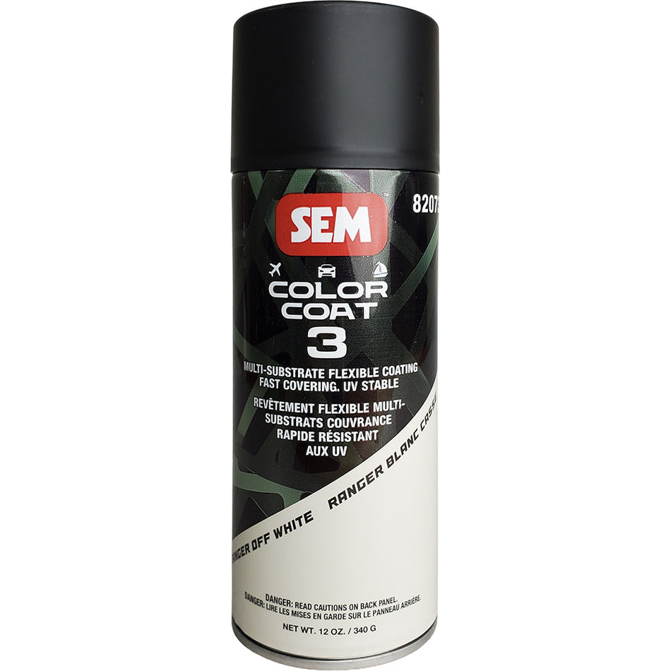 SEM Color Coat 3 Ranger Off-White 12 oz – Flexible and Fade-Resistant Coating