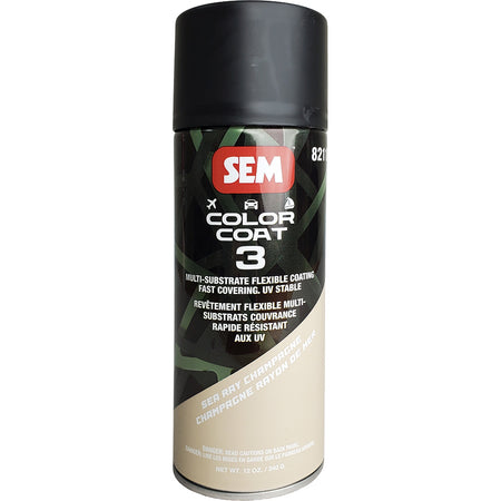 SEM Color Coat 3 Sea Ray Champagne - 12 oz Flexible Coating for Leather, Vinyl, and More