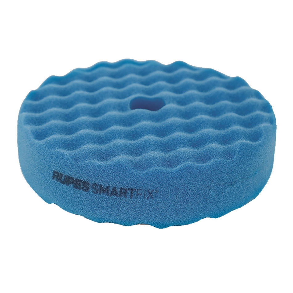 RUPES SMARTFIX 180mm Double-Sided Coarse Foam Pad - Blue for Rotary Polishing and Defect Removal