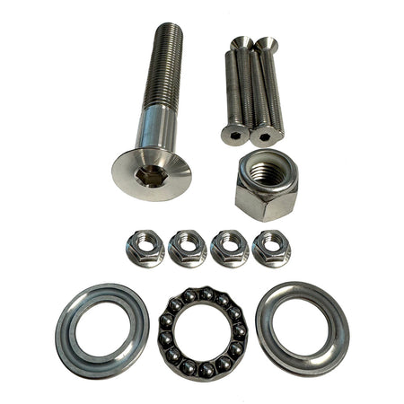 Sea Swivel Replacement Mount Hardware Kit with 5-Inch Main Bolt and Complete Mounting Hardware Set