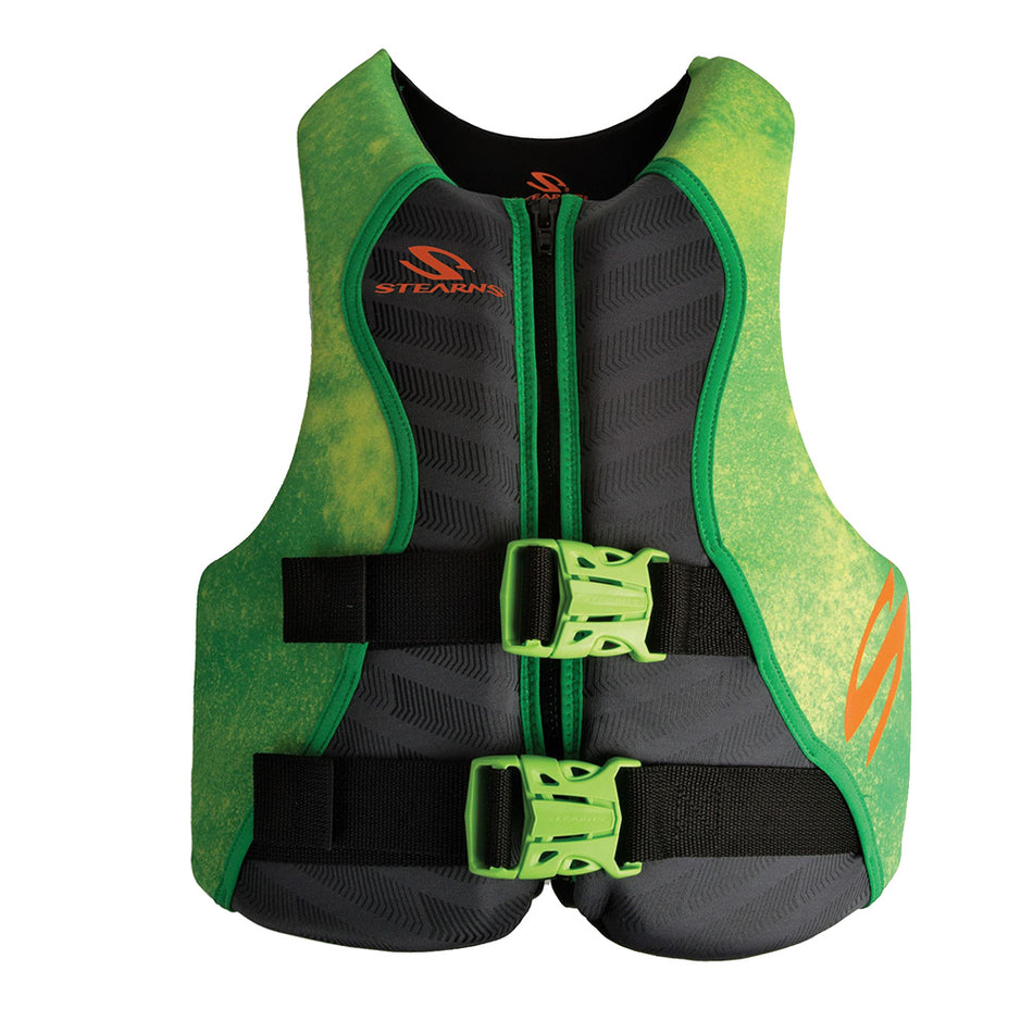 Stearns Youth Hydroprene Life Vest - Type III Green for Children 50-90 lbs