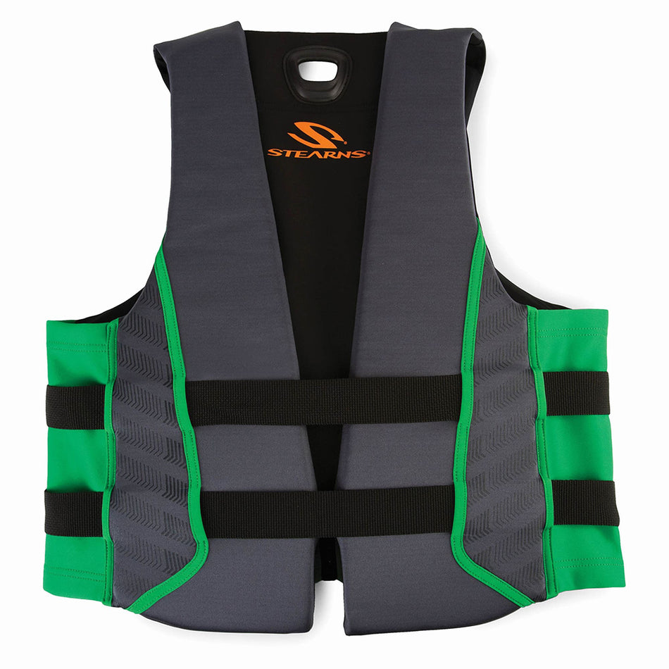 Stearns Adult Hydroprene Life Vest - Green, Medium - Coast Guard Approved Personal Flotation Device