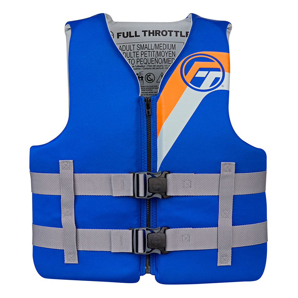 Full Throttle Adult Rapid-Dry Life Jacket - S/M Blue