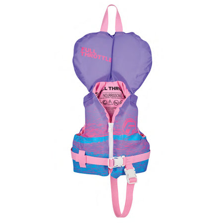 Full Throttle Nylon Infant Life Jacket - Purple and Pink