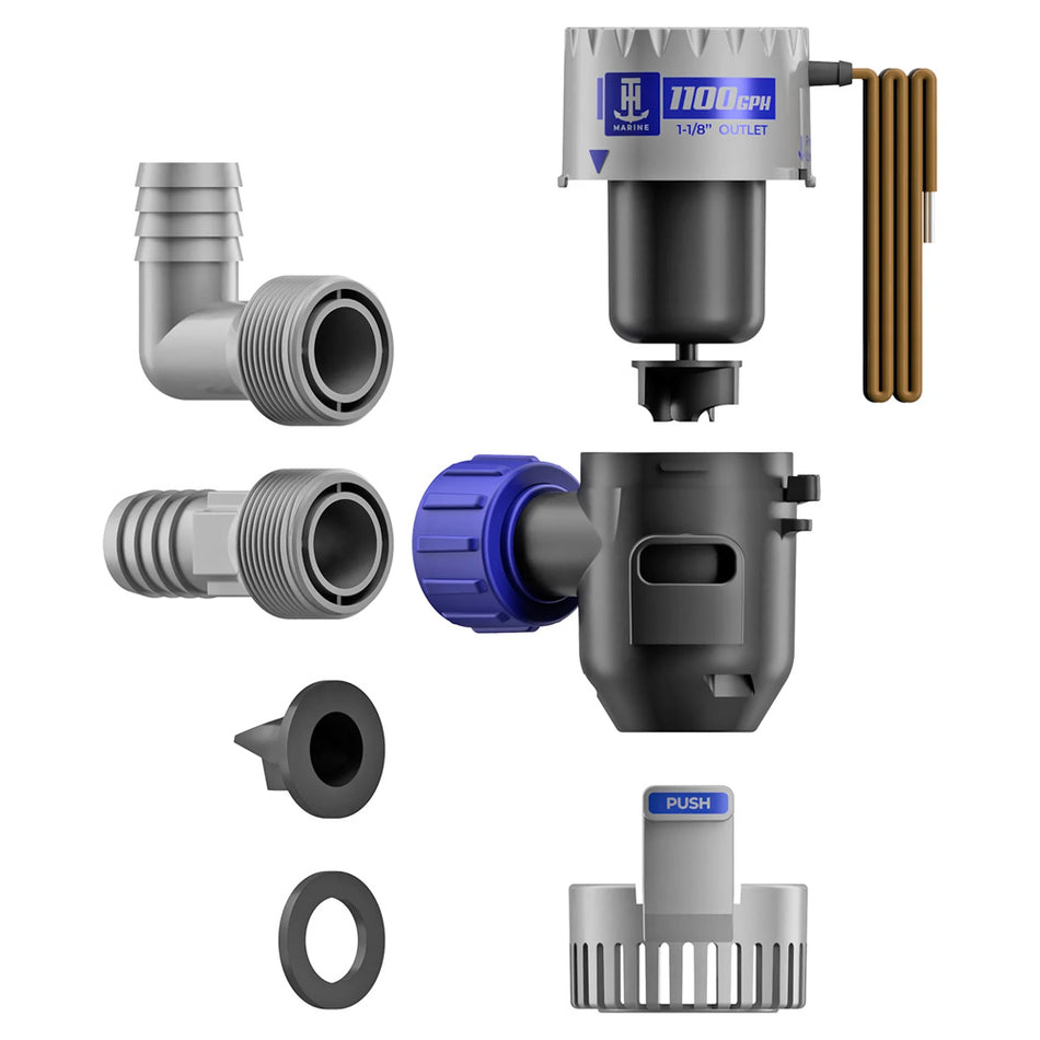 T-H Marine HYDRA Cartridge Bilge Pump - 1100 GPH, 12V for Reliable Marine Water Removal