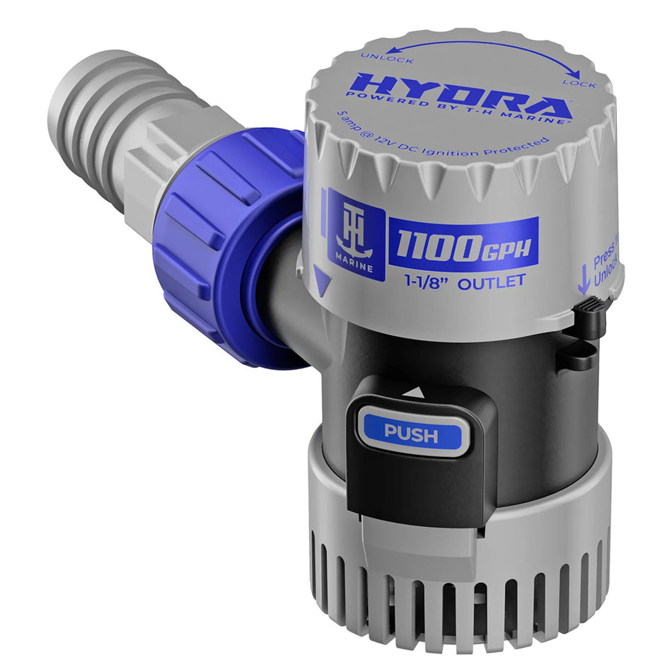 T-H Marine HYDRA Cartridge Bilge Pump - 1100 GPH, 12V for Reliable Marine Water Removal
