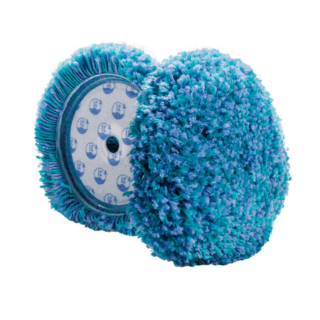 Lake Country Marine Blue/Teal Medium Cut Wool Pad - 7.5" x 1.5" for Polishing and Defect Removal