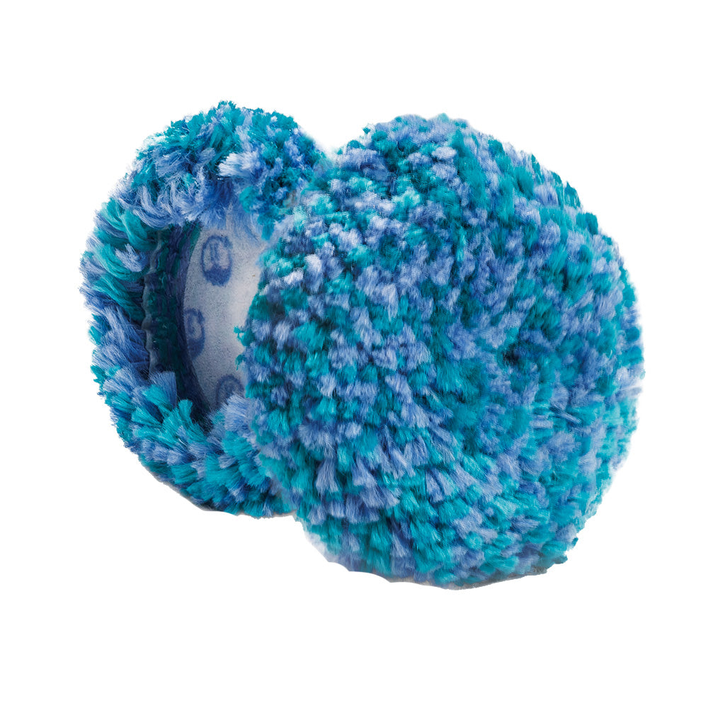 Lake Country Marine Blue/Teal Medium Cut Wool Pad - 3 x 0.75 inches for Moderate Oxidation and Defect Removal