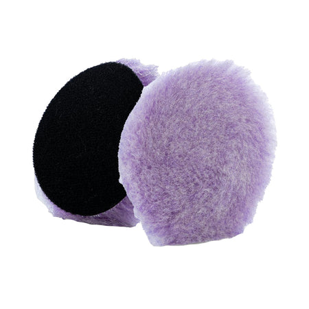 Lake Country Purple Foamed Wool Buffing and Polishing Pad 3.5 inch x 0.75 inch