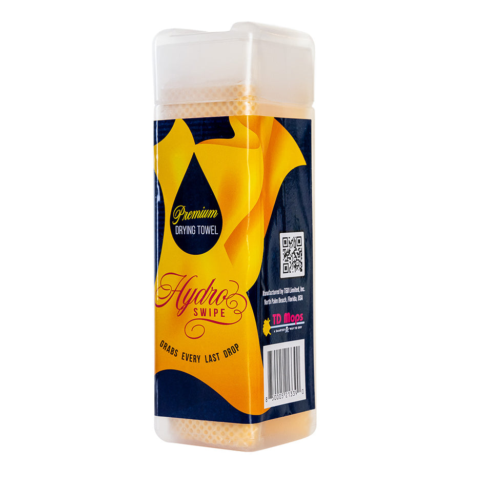 TD Mop HydroSwipe Chamois Cloth 24 x 32 inches for Quick Water Absorption and Surface Drying