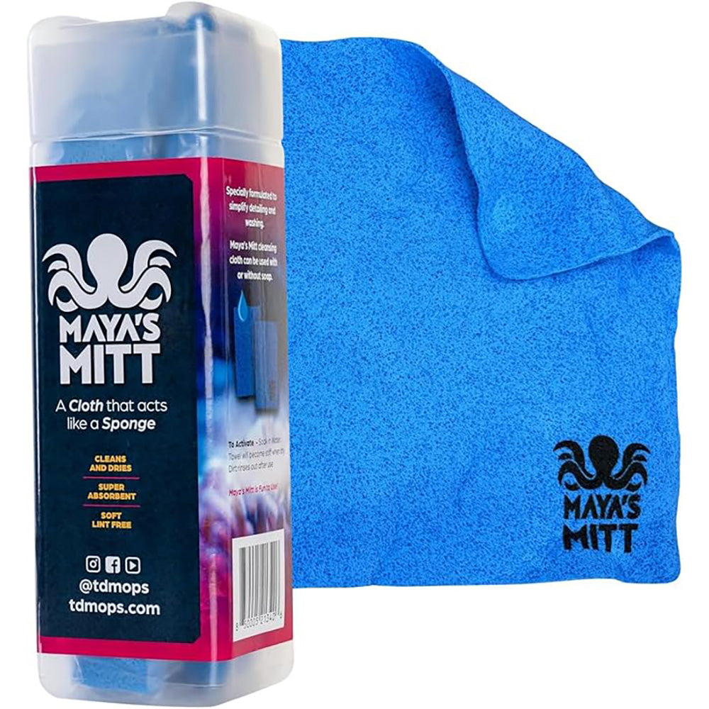 TD Mop Maya's Mitt Detailing Sponge Cloth - 13 x 20 Inches for Effective Cleaning