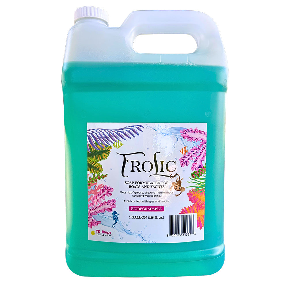 TD Mop Frolic Soap - 1 Gallon Biodegradable Boat and Yacht Cleaner