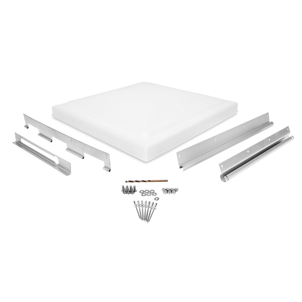 Camco Universal RV Roof Vent Replacement Kit - Fits 14 x 14 Inch Openings for Jensen, Ventline & Elixir