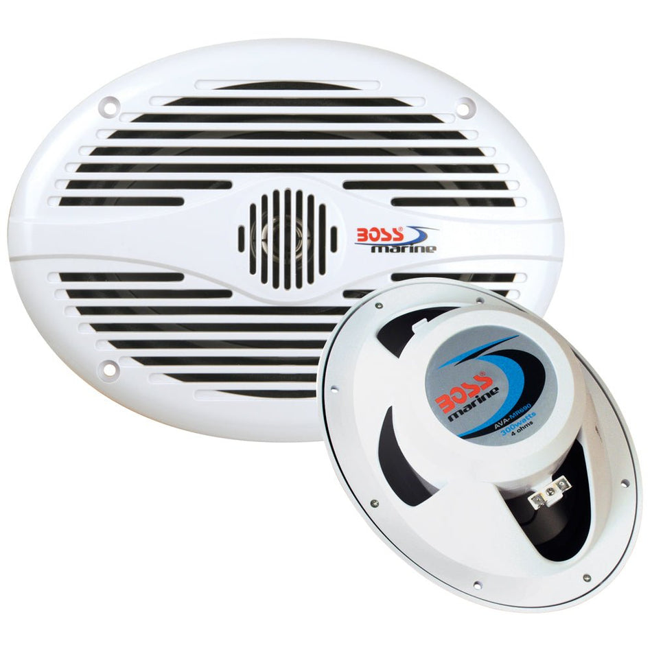 Boss Audio 6"x 9" MR690 Oval Speakers - White - 350W - MR690