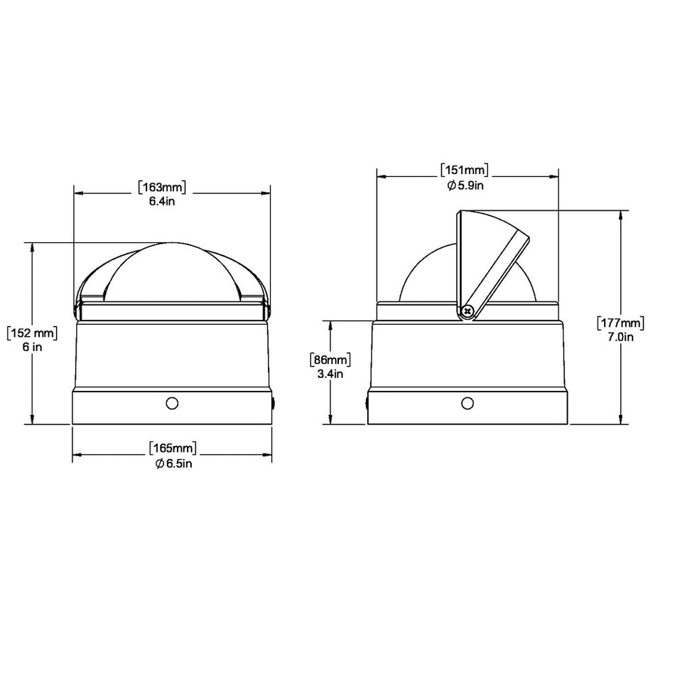 Ritchie DNW-200 Navigator Compass - Binnacle Mount - White