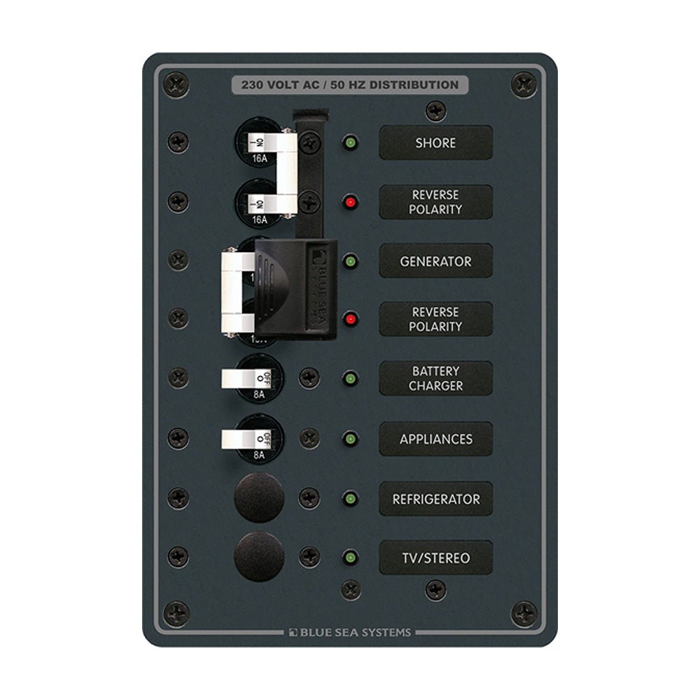 Blue Sea 8567 AC Toggle Source Selector (230V) - 2 Sources + 4 ...