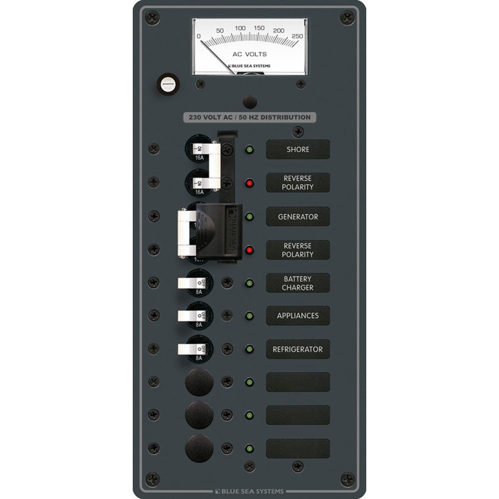 Blue Sea 8589 AC Toggle Source Selector (230V) - 2 Sources + 6 Positio
