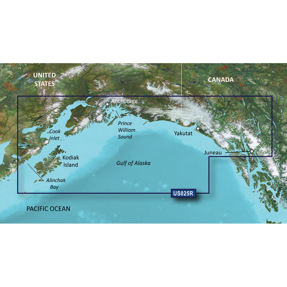 Garmin BlueChart g3 Vision HD - VUS025R - Anchorage to Juneau - microSD/SD