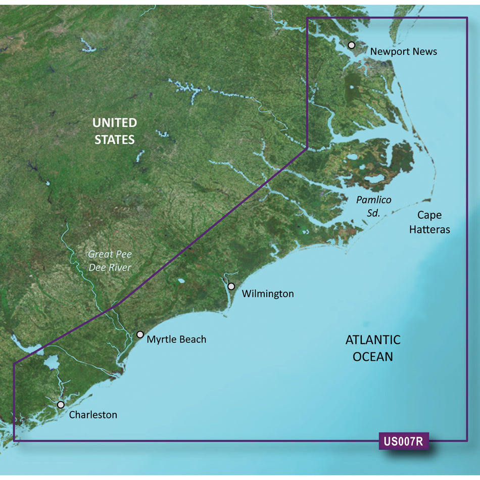 Garmin BlueChart g3 Vision HD - VUS007R - Norfolk to Charleston - microSD/SD