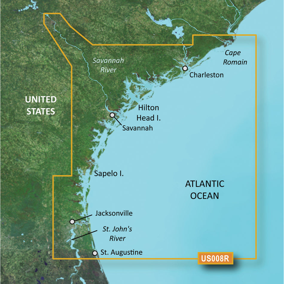 Garmin BlueChart? g3 Vision? HD - VUS008R - Charleston to Jacksonville - microSD*/SD*