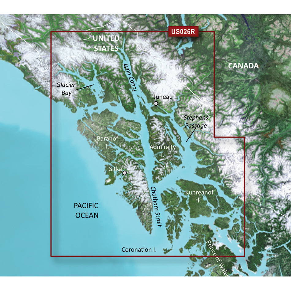 Garmin BlueChart g3 Vision HD VUS026R for Wrangell, Juneau & Sitka - microSD/SD