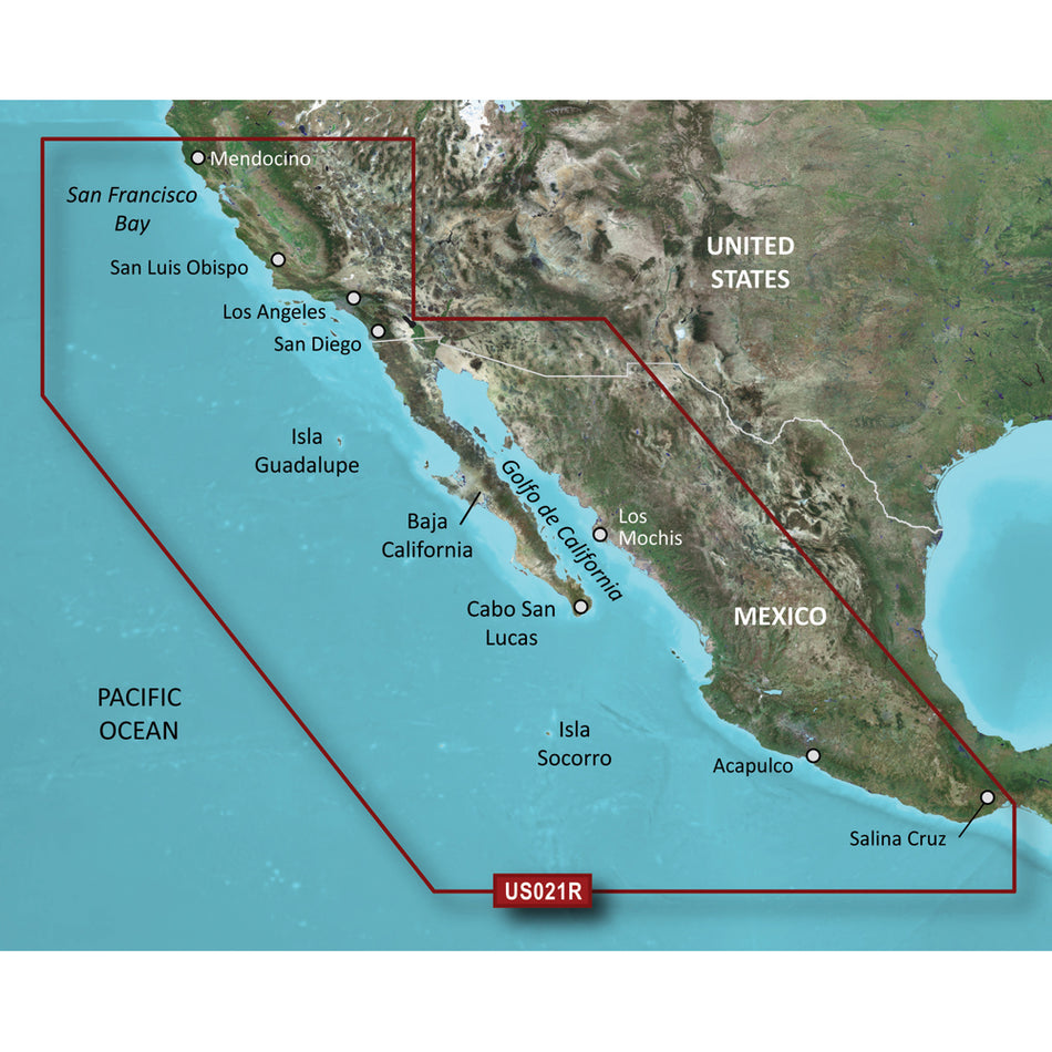 Garmin BlueChart? g3 Vision? HD - VUS021R - California-Mexico - microSD*/SD*