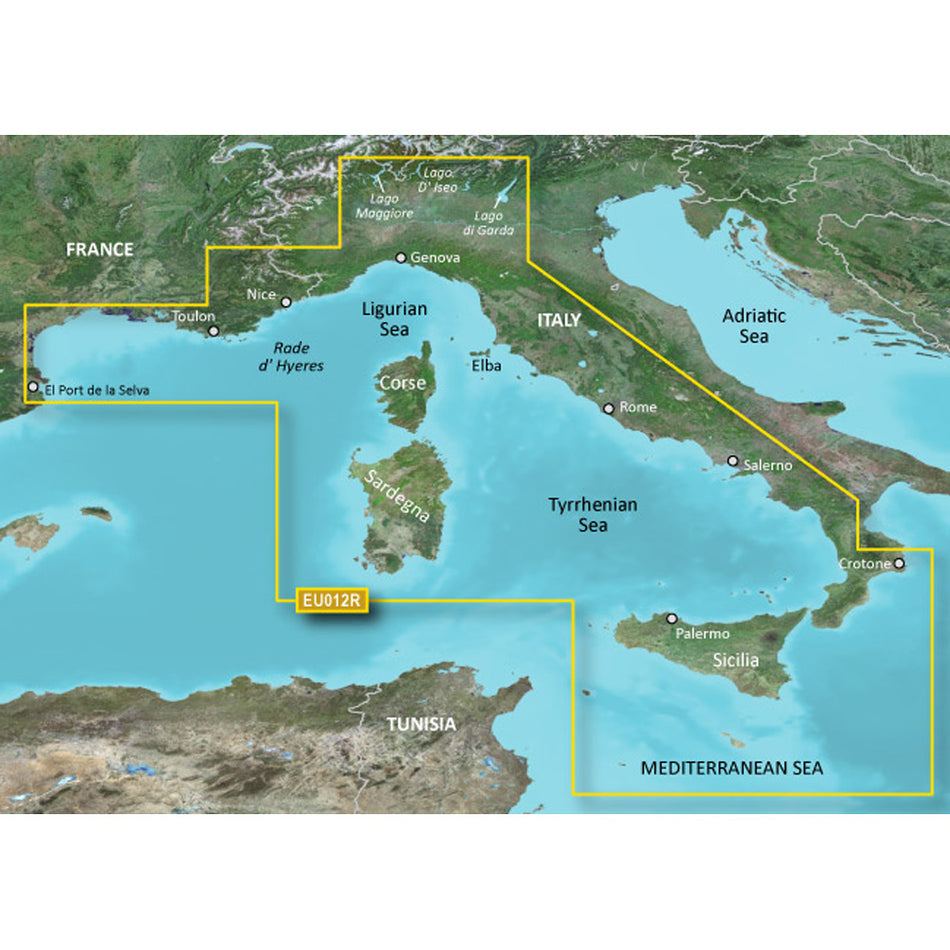 Garmin BlueChart? g3 Vision? HD - VEU012R - Italy, West Coast - microSD*/SD*