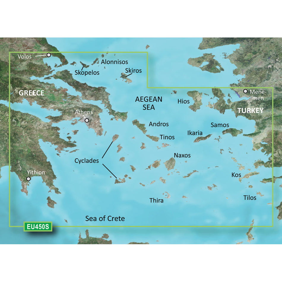 Garmin BlueChart? g3 Vision? HD - VEU450S - Athens & Cyclades - microSD*/SD*