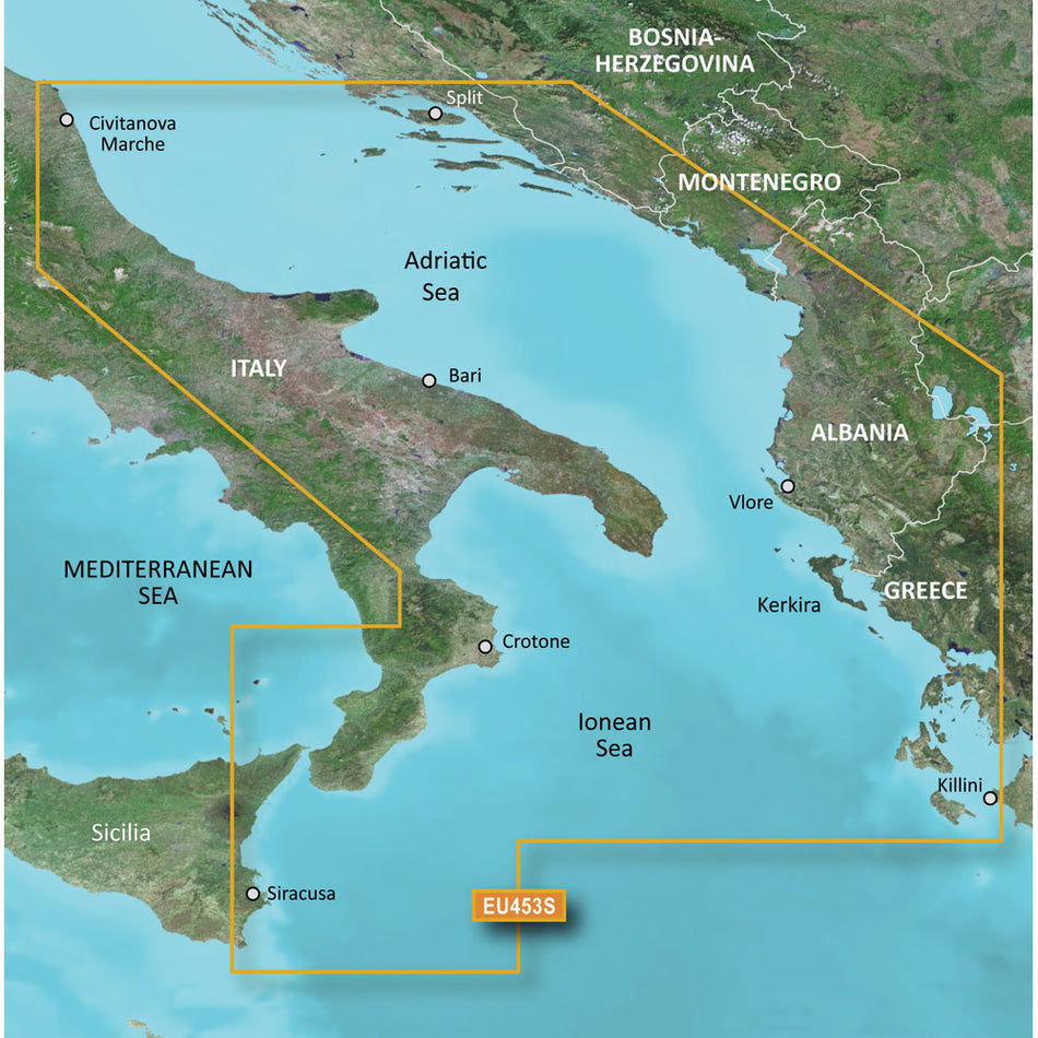 Garmin BlueChart? g3 Vision? HD - VEU453S - Adriatic Sea, South Coast - microSD*/SD*