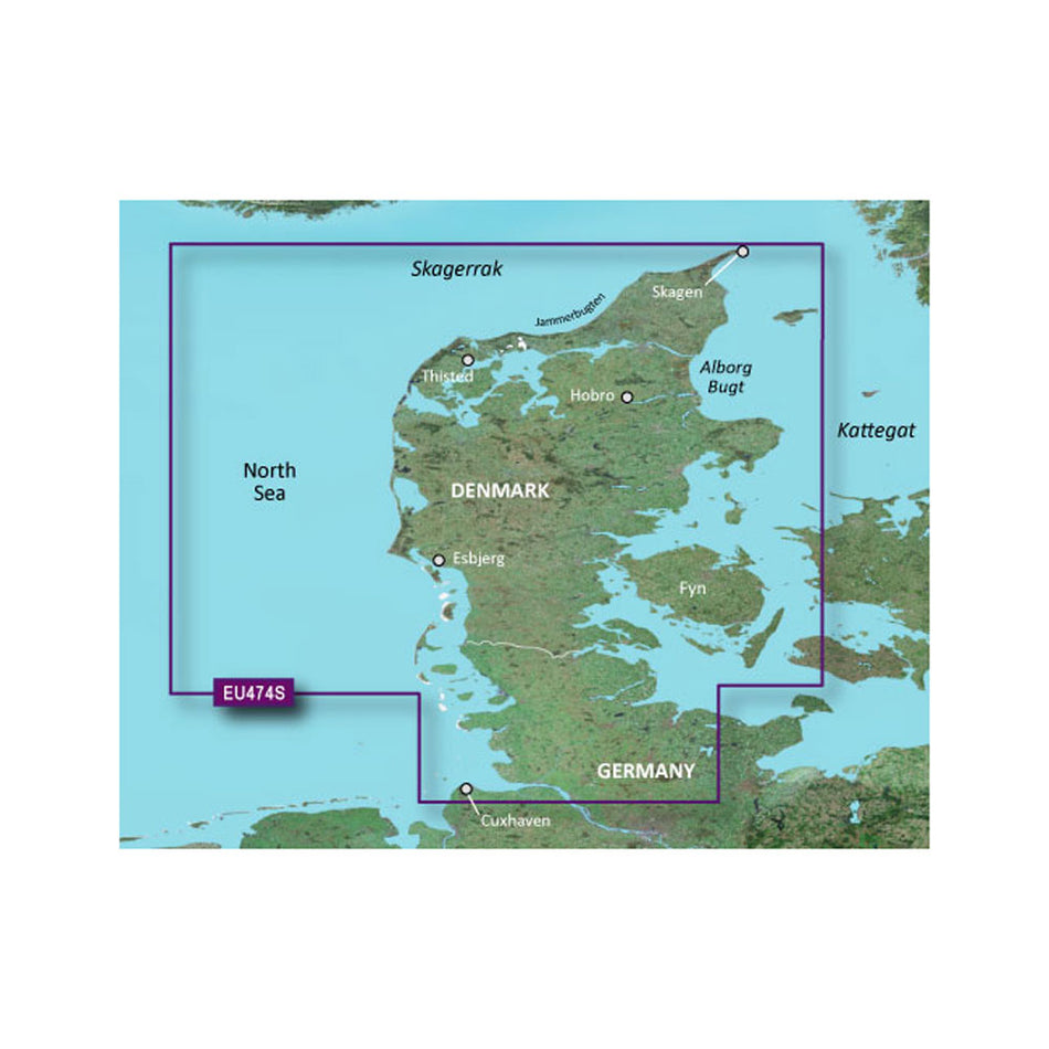 Garmin BlueChart g3 Vision HD - VEU474S - Alborg to the Eider - microSD/SD
