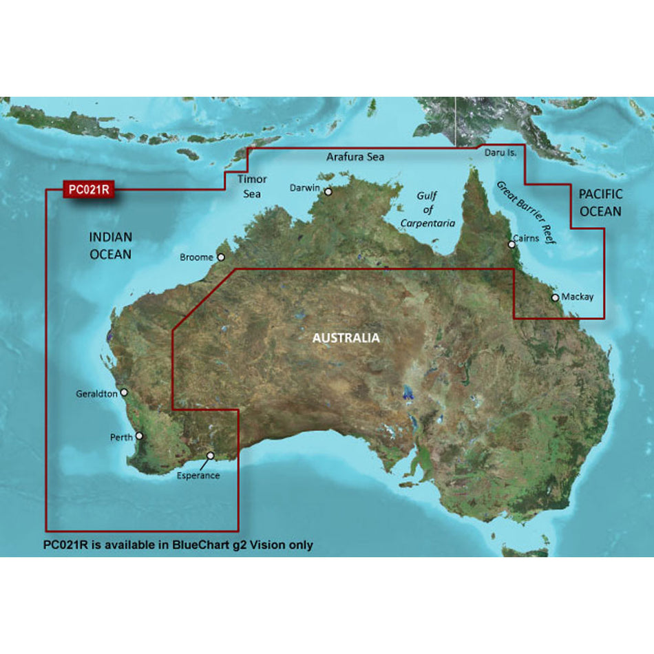 Garmin BlueChart? g3 Vision? HD VPC021R - Mackay NW to Esperance - microSD*/SD*