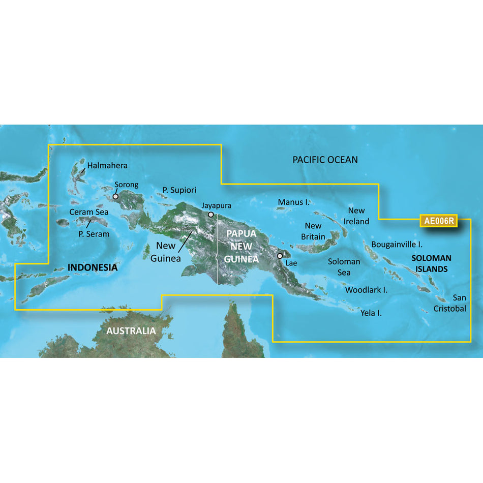Garmin BlueChart? g3 Vision? HD - VAE006R - Timor Leste/New Guinea - microSD*/SD*
