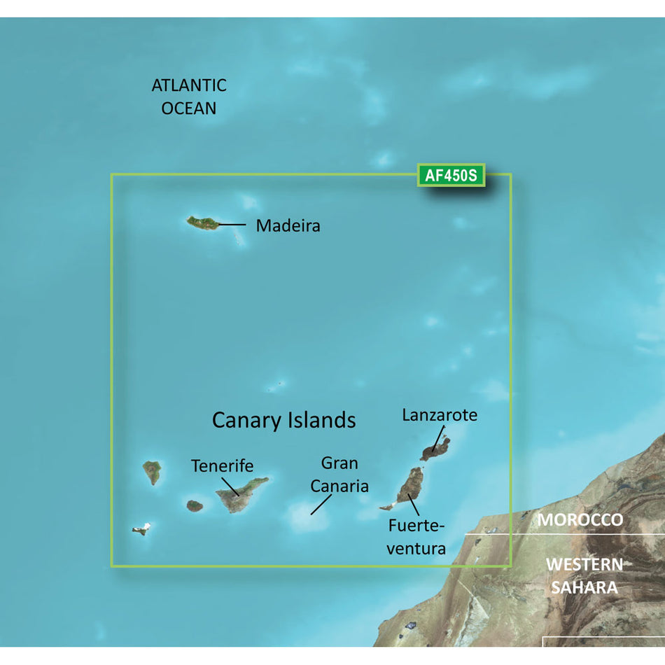 Garmin BlueChart? g3 Vision? HD VAF450S for Madeira & Canary Islands - microSD*/SD*