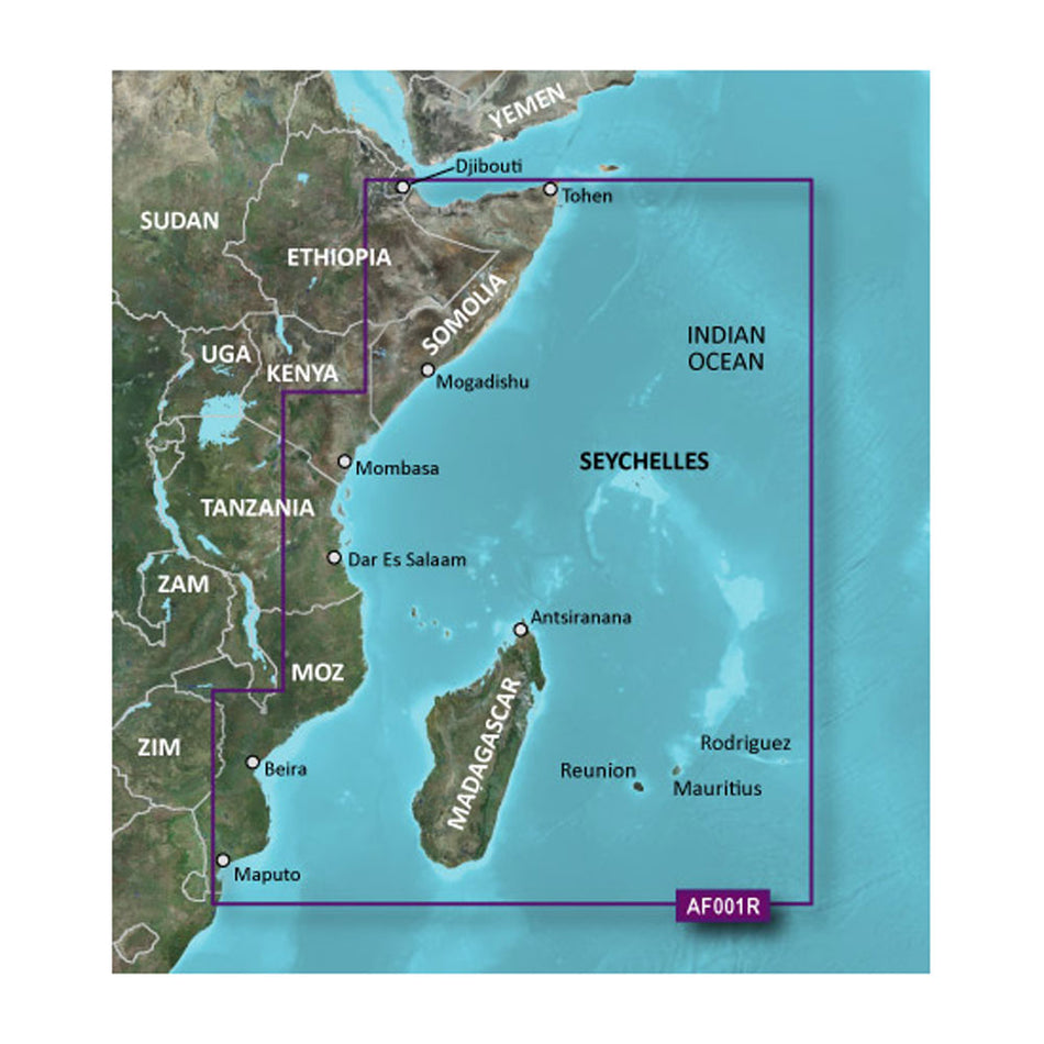 Garmin BlueChart? g3 Vision? HD VAF001R for Eastern Africa - microSD*/SD*