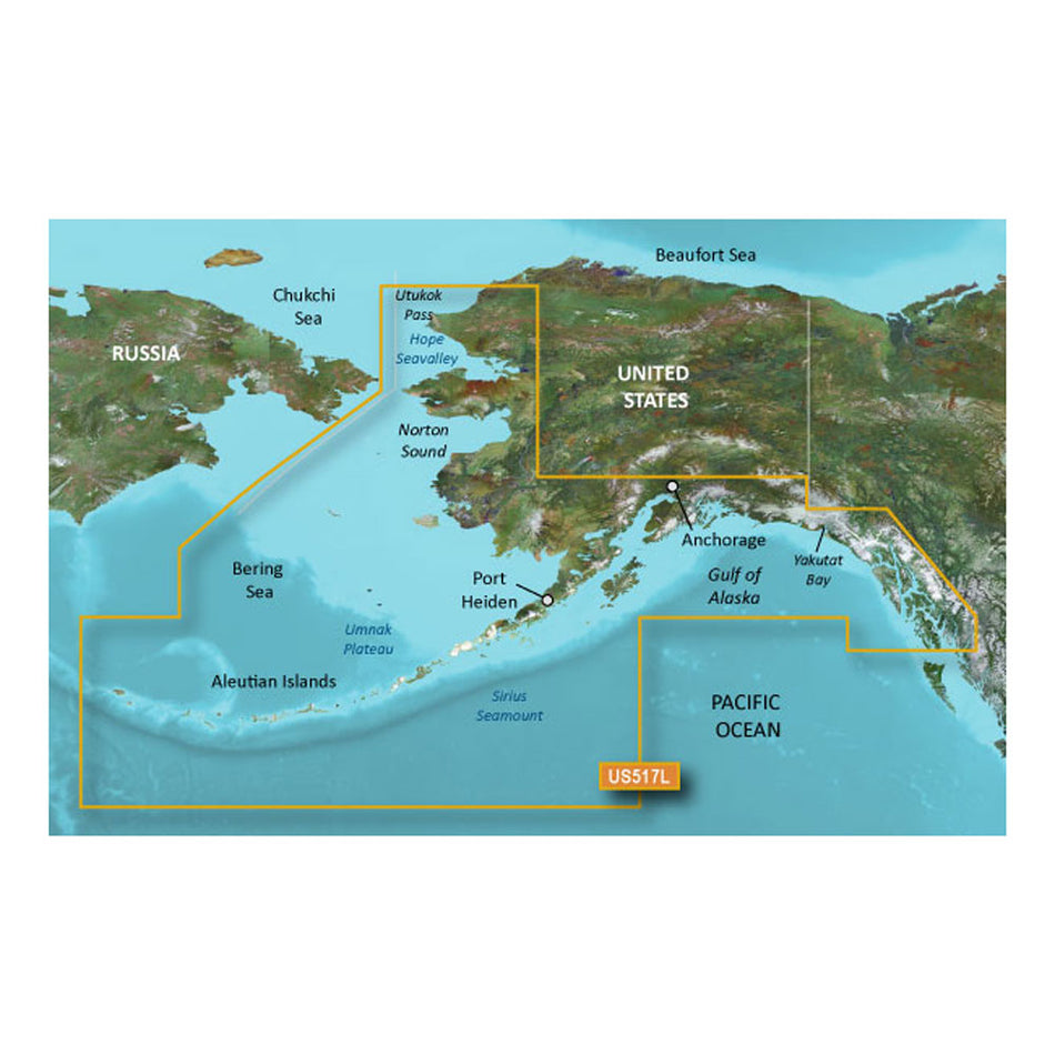 Garmin BlueChart g3 Vision HD VUS517L - Alaska South - microSD/SD