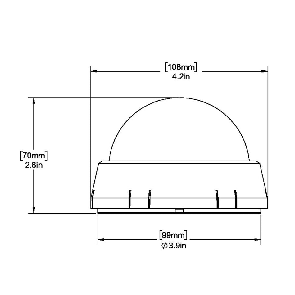 Ritchie XP-98W X-Port Tactician&#153; Compass - Surface Mount - White