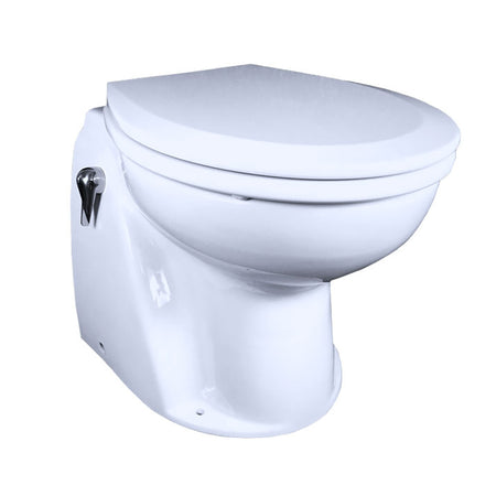 Raritan Atlantes Freedom Vortex-Vac Household-Style Marine Toilet with Integral Pump - White, 12V