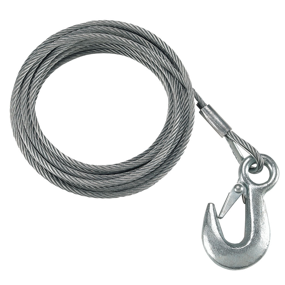 Fulton 3/16" x 25' Galvanized Winch Cable - 4,200 lbs. Breaking Strength